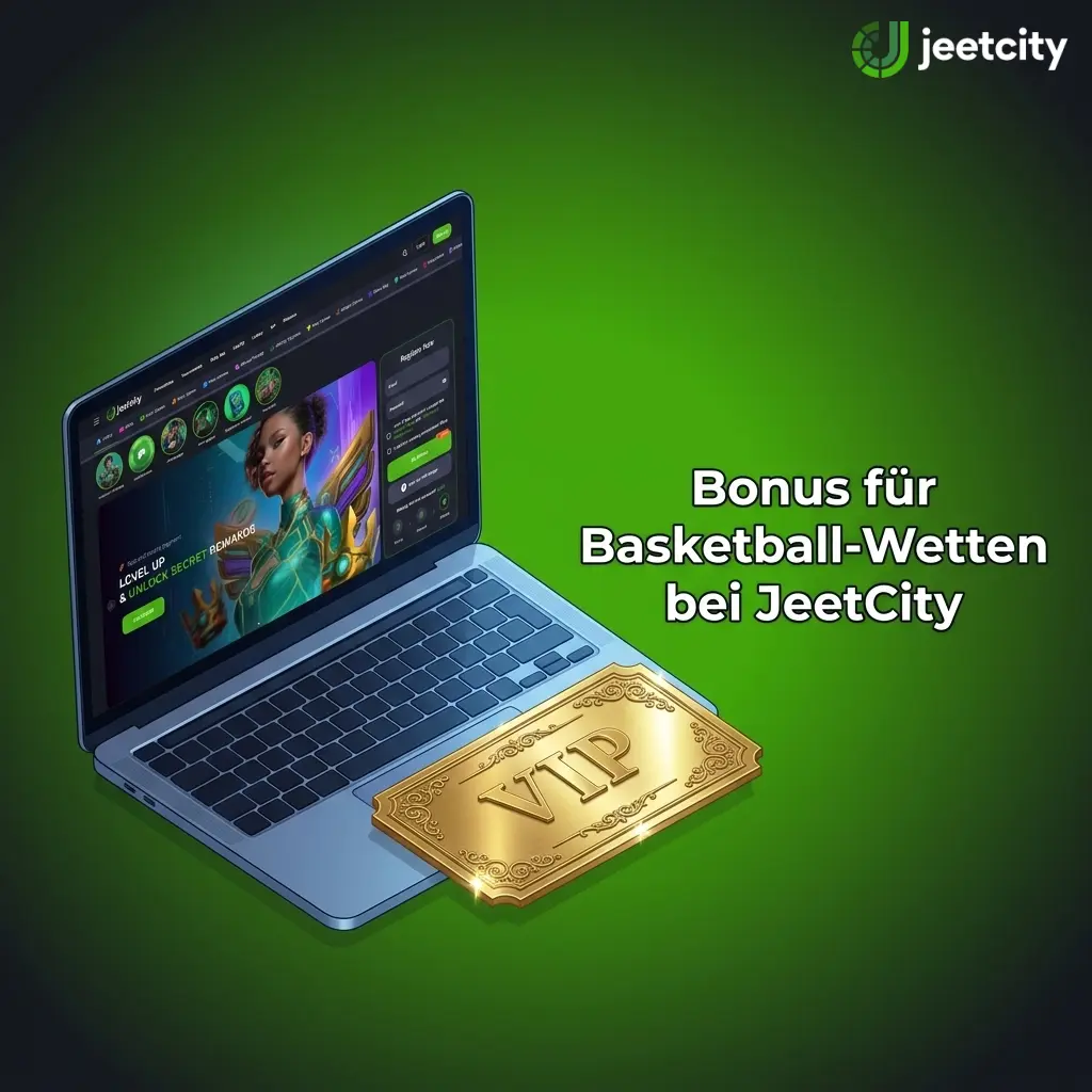JeetCity Willkommensbonus für Basketball-Wetten – Einzahlungsbonus für Einzel- und Kombiwetten