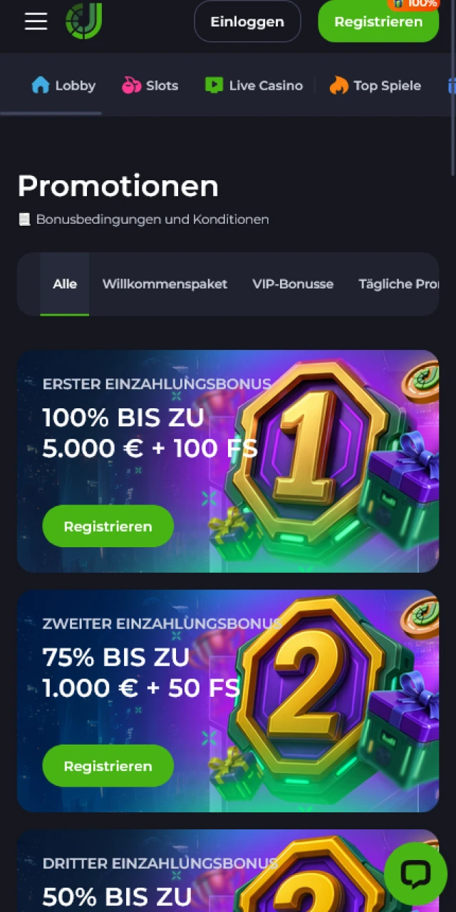 Aktiviere attraktive Bonusangebote auf deiner JeetCity App für mehr Spielspaß.