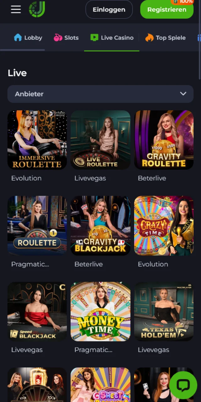 Nimm an echten Casino-Tischen in der JeetCity App Platz.