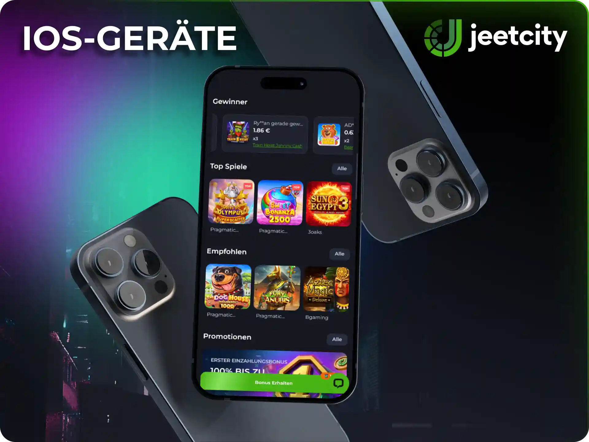 Informiere dich in der JeetCity App über unterstützte Apple Geräte.