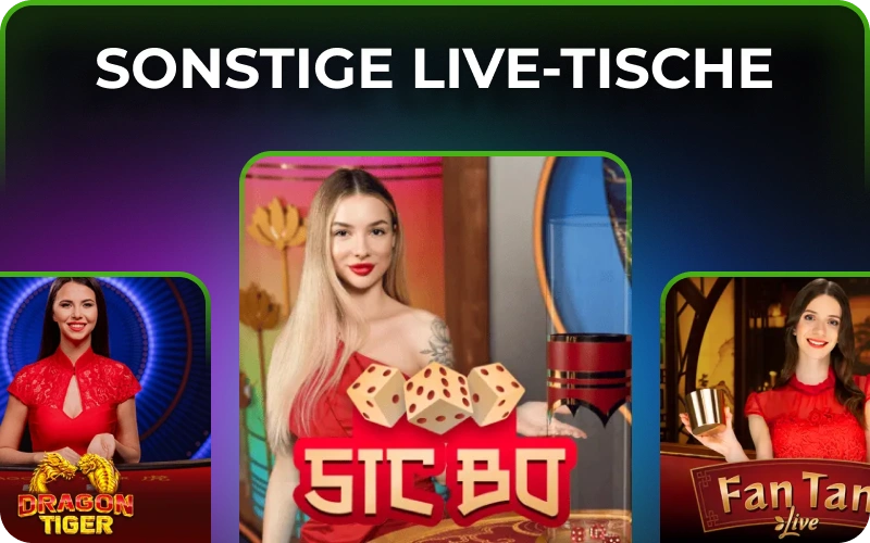 Entdecke sonstige Live-Spiele an den besten Tischen bei JeetCity.