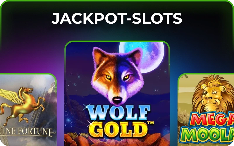 Knacke riesige Gewinne mit Jackpot-Slots unter den JeetCity Spielautomaten.