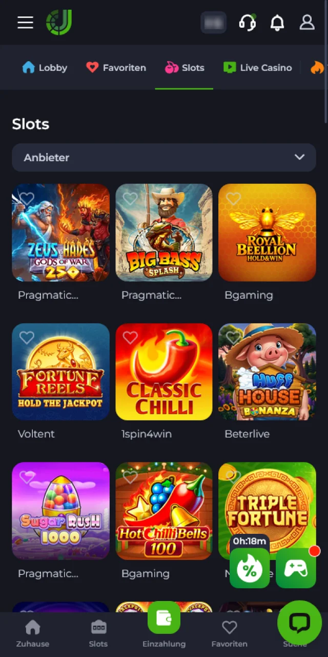 Nimm an den Tischen im JeetCity Live Casino Platz.